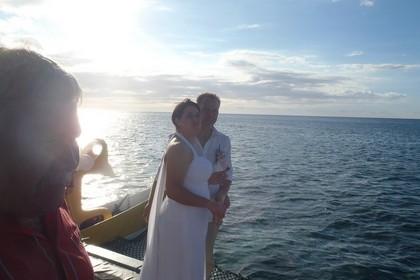 sunset wedding